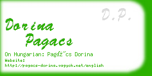 dorina pagacs business card